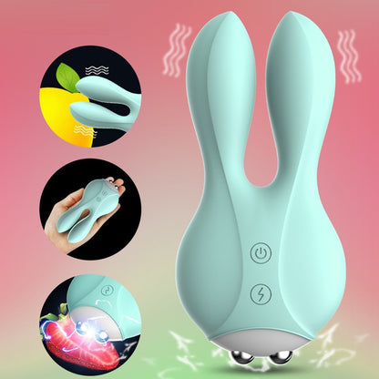 Rabbit Vibrator with Electric Shock Dual Motor Vibration Sex Toys Singapore