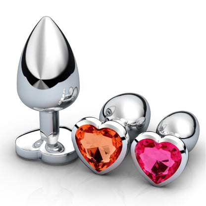 Anal Plug Butt Plug Heart Shape Stainless Steel Metal Adult Sex Toys Singapore