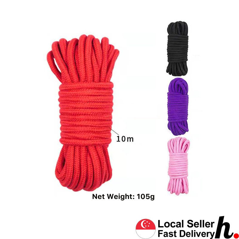 Mercerized Rope 10 meters Long Tied Ropes Slave Game Restraint Rope Sex Toys Singapore