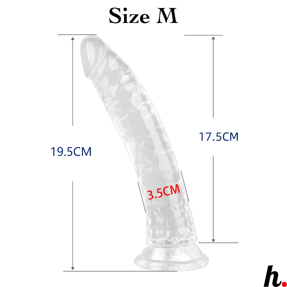 Transparent Dildo XXXLarge Realistic Erotic Soft Jelly Dildo Suction Cup Dildo