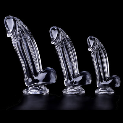 Transparent Thick Dildo Soft Jelly with Suction Cup