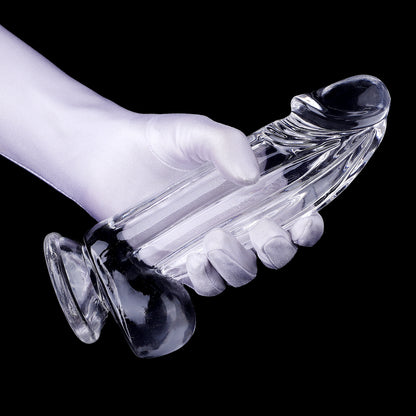 Transparent Thick Dildo Soft Jelly with Suction Cup