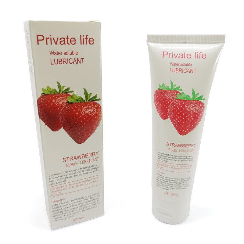 100ml Water-based personal lubricant gel Cherry/Lemon/Apple flavor