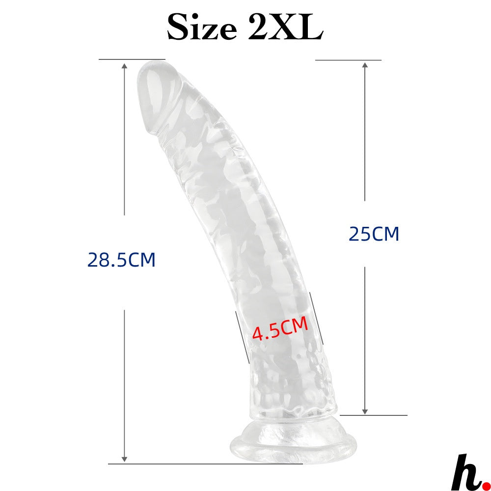 Transparent Dildo XXXLarge Realistic Erotic Soft Jelly Dildo Suction Cup Dildo