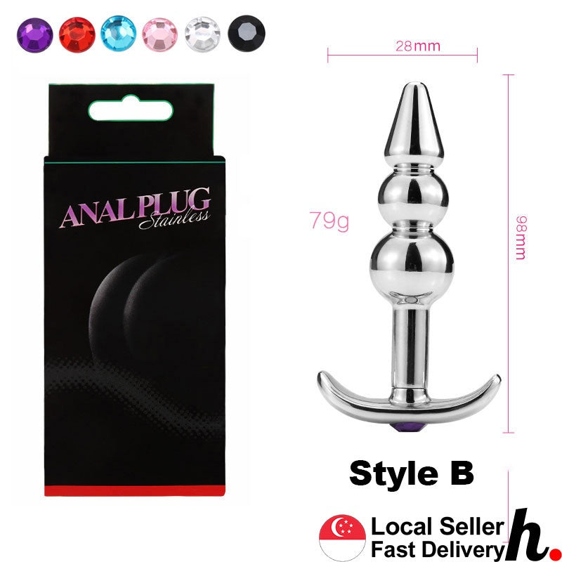 Anal Plug Butt Plug Outdoor Excitement Style Stainless Steel Metal Adult Sex Toys Singapore