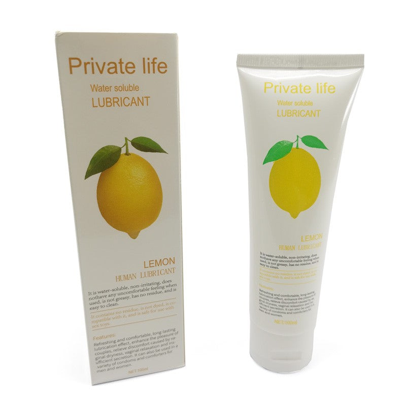 100ml Water-based personal lubricant gel Cherry/Lemon/Apple flavor