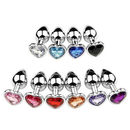 Anal Plug Butt Plug Heart Shape Stainless Steel Metal Adult Sex Toys Singapore