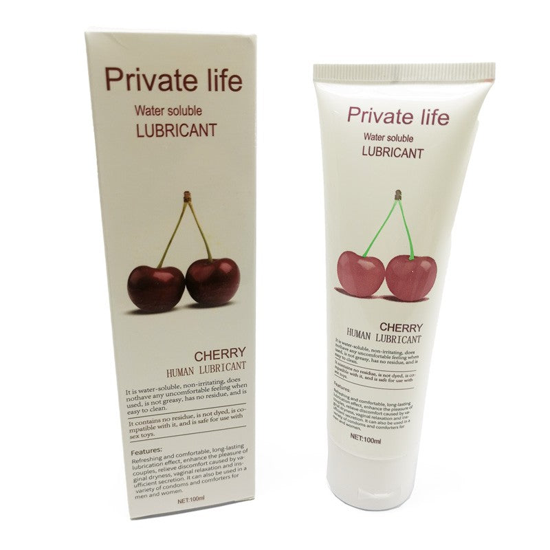 100ml Water-based personal lubricant gel Cherry/Lemon/Apple flavor