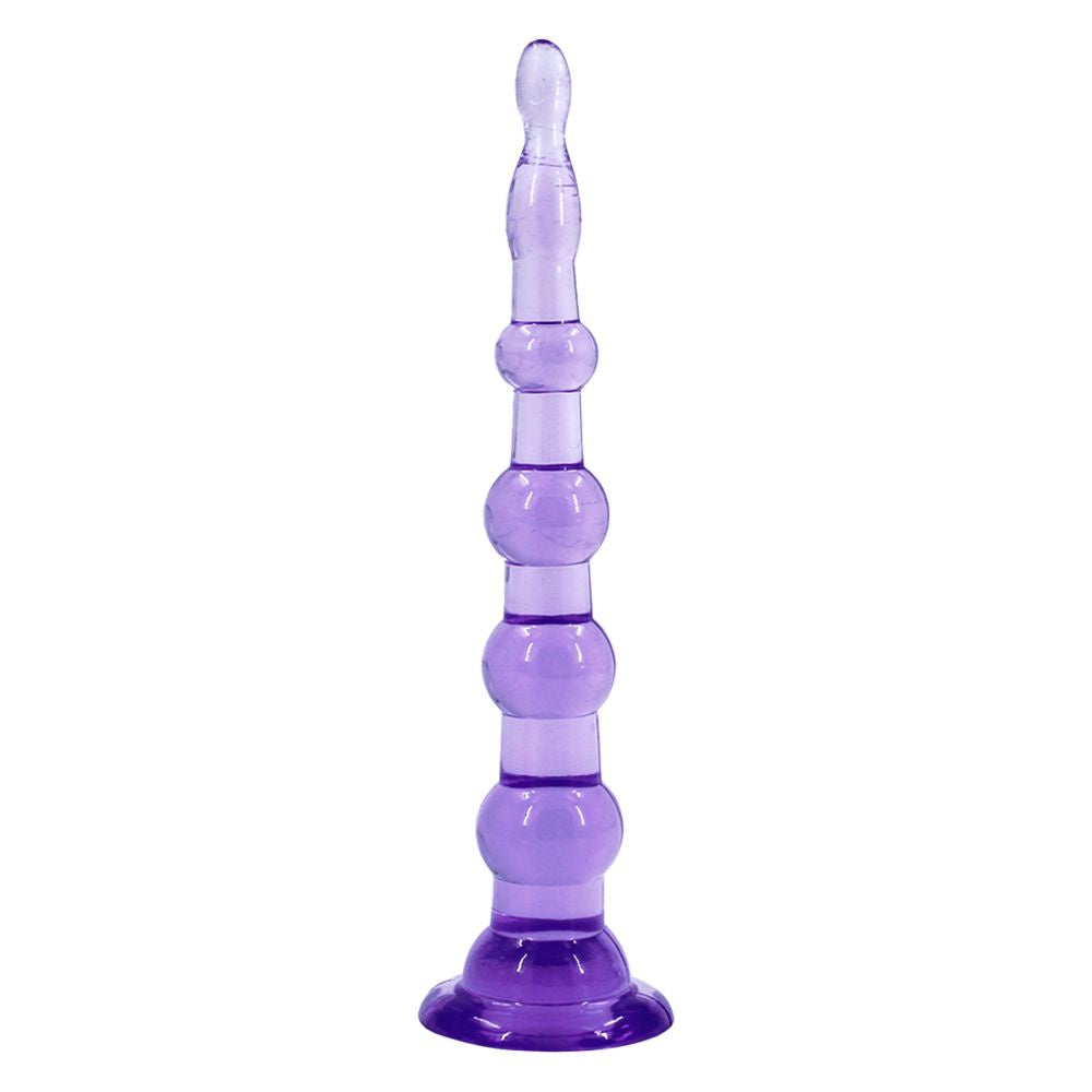 Anal Beads Six Stage Seven Stage Suction Cup Anal Plug Butt Plug Erotic Soft Jelly Excitement Style Sex Toys Singapore