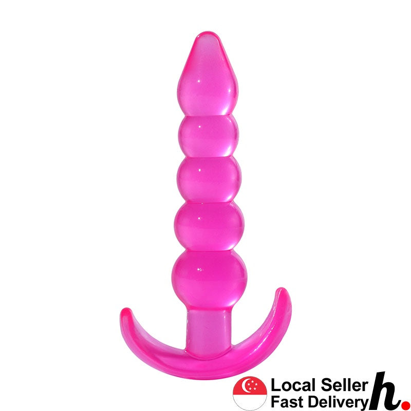 5 Stage Anal Plug Butt Plug Erotic Soft Jelly Outdoor Excitement Style Sex Toys Singapore