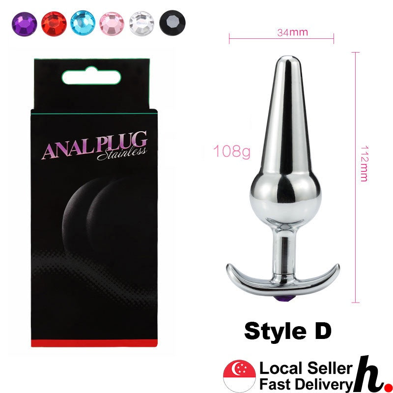 Anal Plug Butt Plug Outdoor Excitement Style Stainless Steel Metal Adult Sex Toys Singapore