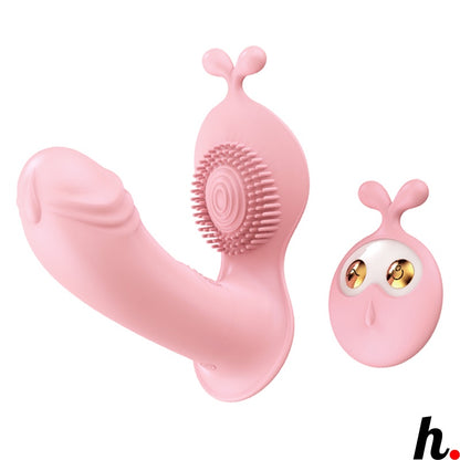 Rabbit Design Wireless Wearable Dildo Vibrator 10 speed rechargeable sex toys for female