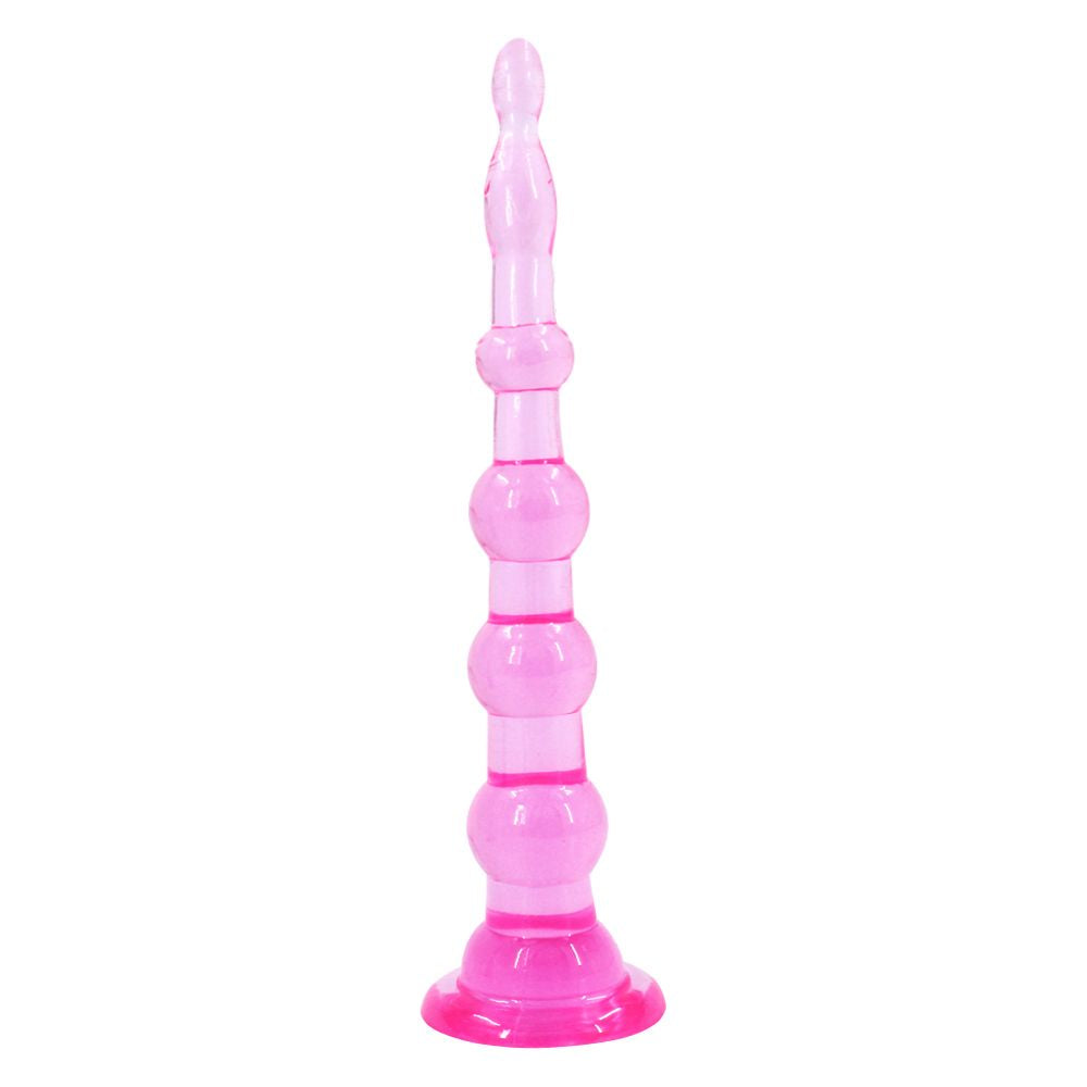 Anal Beads Six Stage Seven Stage Suction Cup Anal Plug Butt Plug Erotic Soft Jelly Excitement Style Sex Toys Singapore