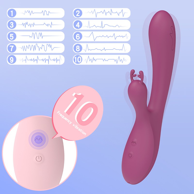 New Design Rabbit Vibrator AV Vibrator USB Charging Sex Toys Singapore