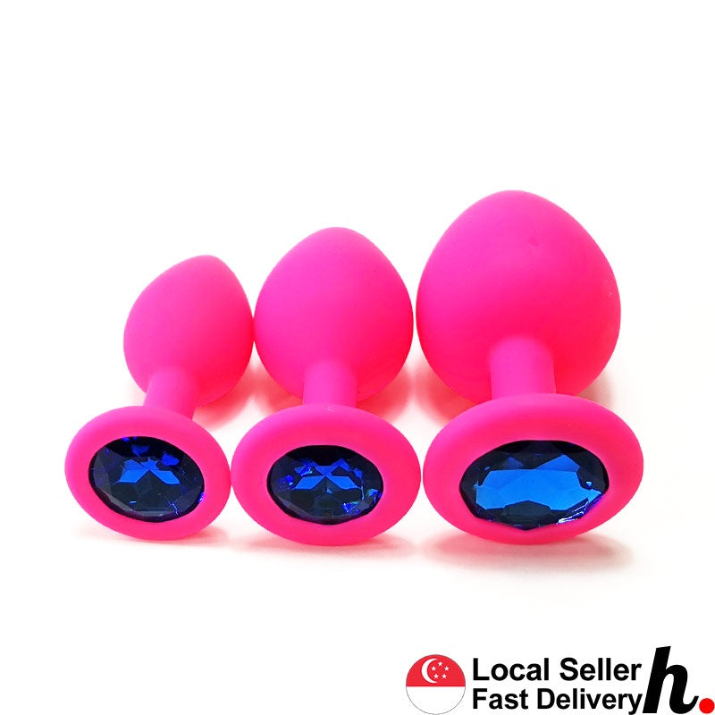 Pink Silicone Anal Plug Butt Plug  Adult Sex Toys Singapore