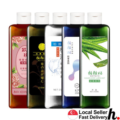 250ml Antibacterial Lubricant Anal Hyaluronic acid Aloe vera Personal Water-base Gel Massage Oil Sex Toys Singapore