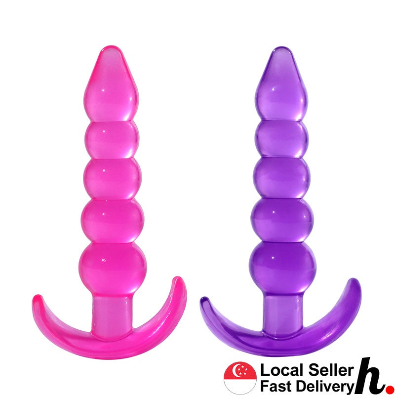 5 Stage Anal Plug Butt Plug Erotic Soft Jelly Outdoor Excitement Style Sex Toys Singapore