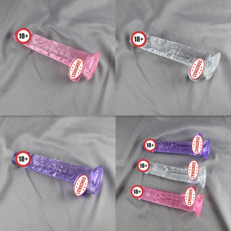 Dildo Realistic Erotic Soft Jelly with Suction Cup