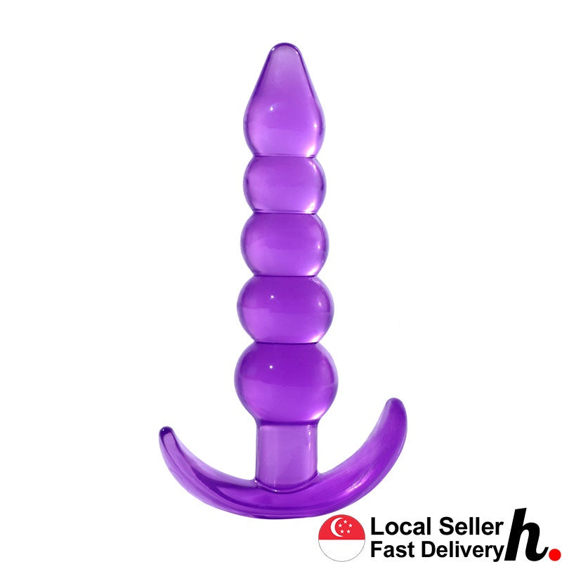 5 Stage Anal Plug Butt Plug Erotic Soft Jelly Outdoor Excitement Style Sex Toys Singapore