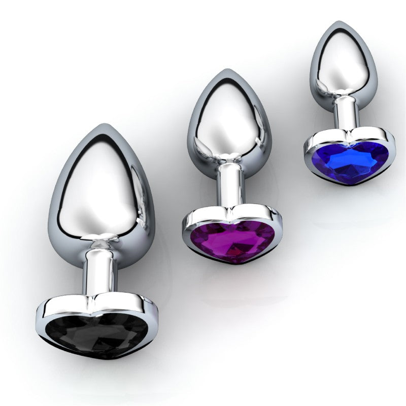 Anal Plug Butt Plug Heart Shape Stainless Steel Metal Adult Sex Toys Singapore