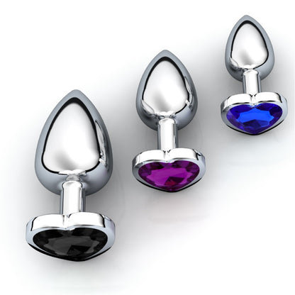 Anal Plug Butt Plug Heart Shape Stainless Steel Metal Adult Sex Toys Singapore