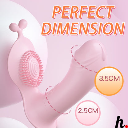 Rabbit Design Wireless Wearable Dildo Vibrator 10 speed rechargeable sex toys for female