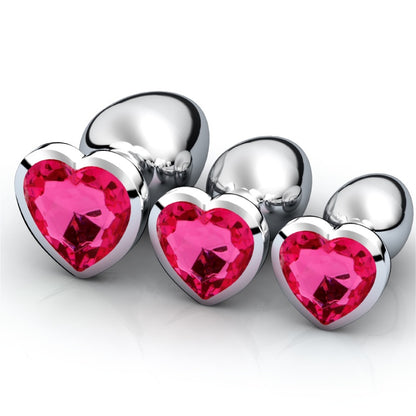 Anal Plug Butt Plug Heart Shape Stainless Steel Metal Adult Sex Toys Singapore