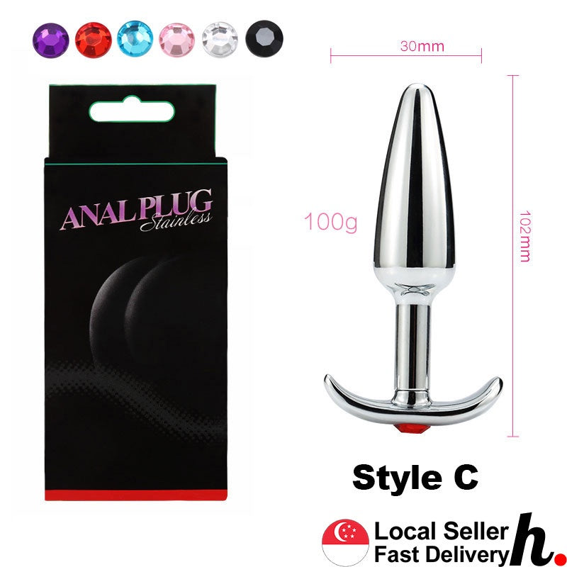 Anal Plug Butt Plug Outdoor Excitement Style Stainless Steel Metal Adult Sex Toys Singapore