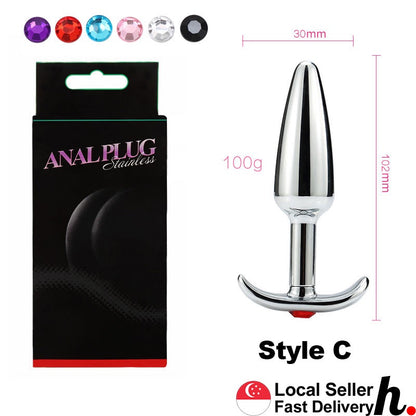 Anal Plug Butt Plug Outdoor Excitement Style Stainless Steel Metal Adult Sex Toys Singapore