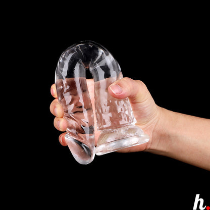 Transparent Dildo XXXLarge Realistic Erotic Soft Jelly Dildo Suction Cup Dildo