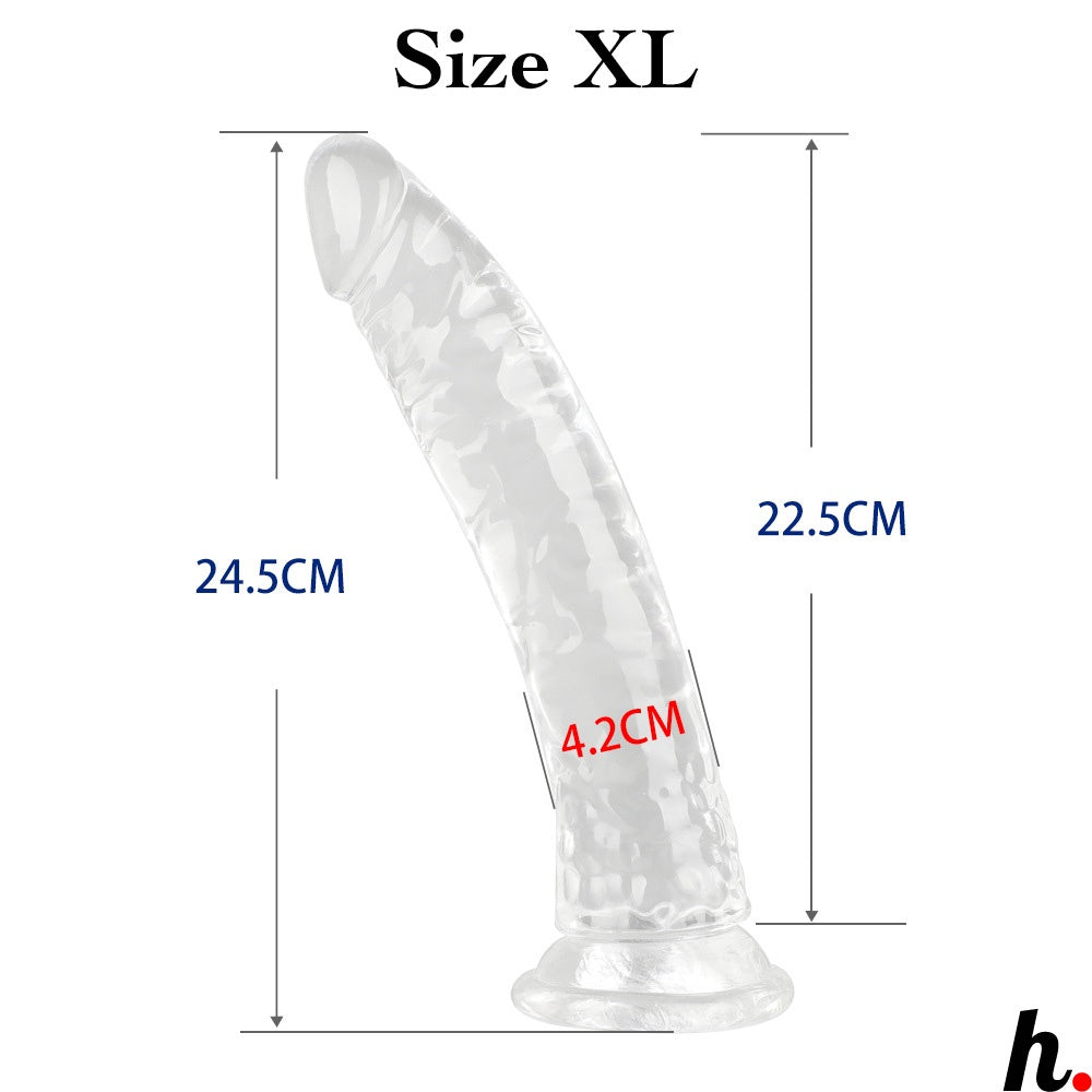 Transparent Dildo XXXLarge Realistic Erotic Soft Jelly Dildo Suction Cup Dildo