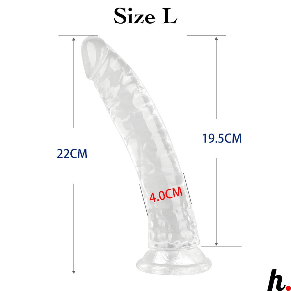 Transparent Dildo XXXLarge Realistic Erotic Soft Jelly Dildo Suction Cup Dildo