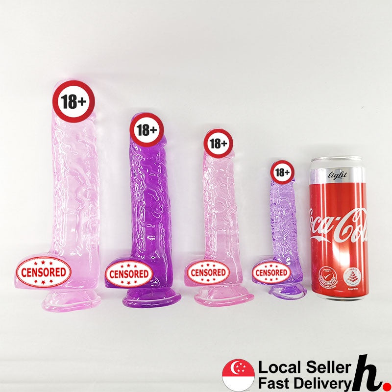 Dildo Realistic Erotic Soft Jelly with Suction Cup