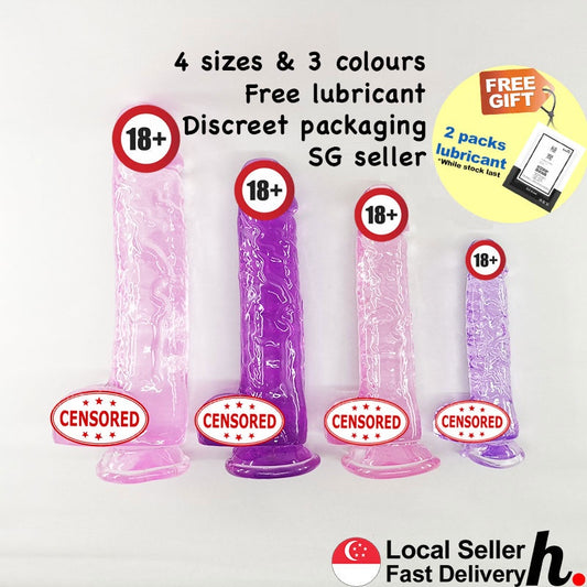 Dildo Realistic Erotic Soft Jelly with Suction Cup