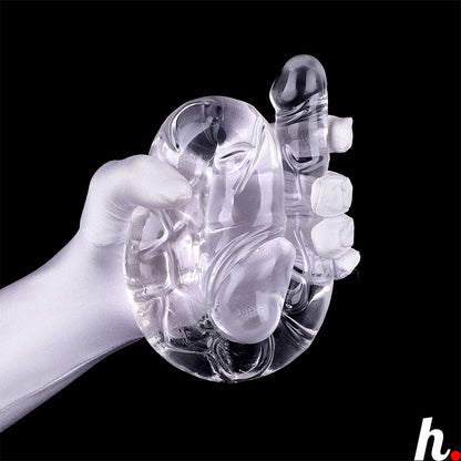 Double ended Dildo Transparent Extra Large Soft Jelly Dildo Sex Toys Singapore