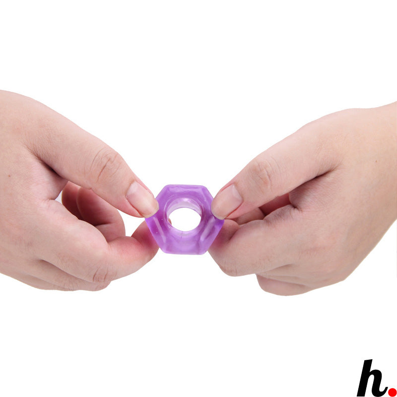 Penis Ring 3 in One Erotic Soft Jelly Excitement Style Sex Toys Singapore