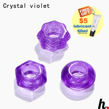 Penis Ring 3 in One Erotic Soft Jelly Excitement Style Sex Toys Singapore