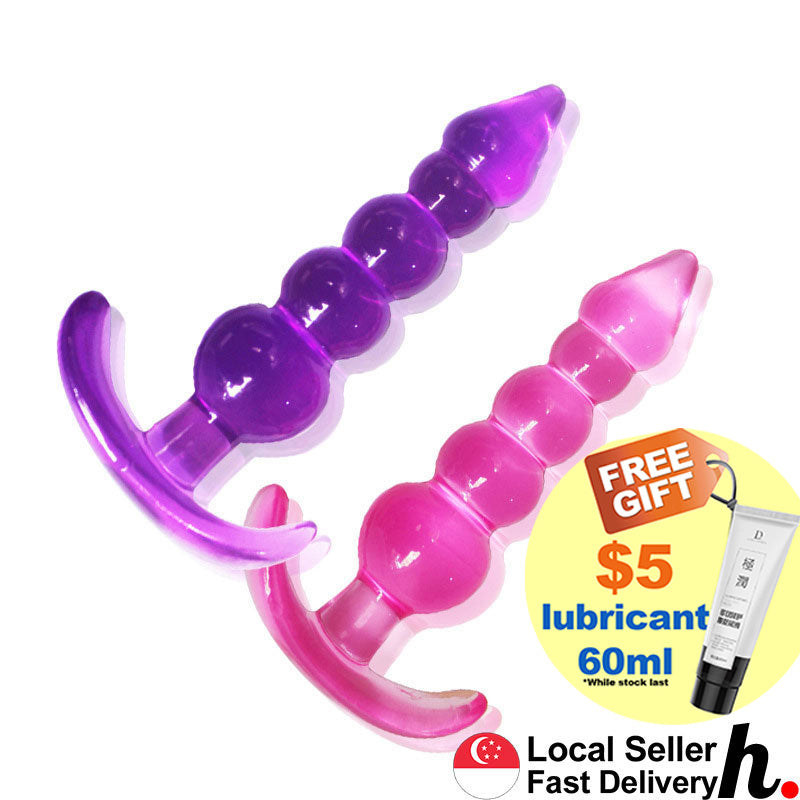 5 Stage Anal Plug Butt Plug Erotic Soft Jelly Outdoor Excitement Style Sex Toys Singapore