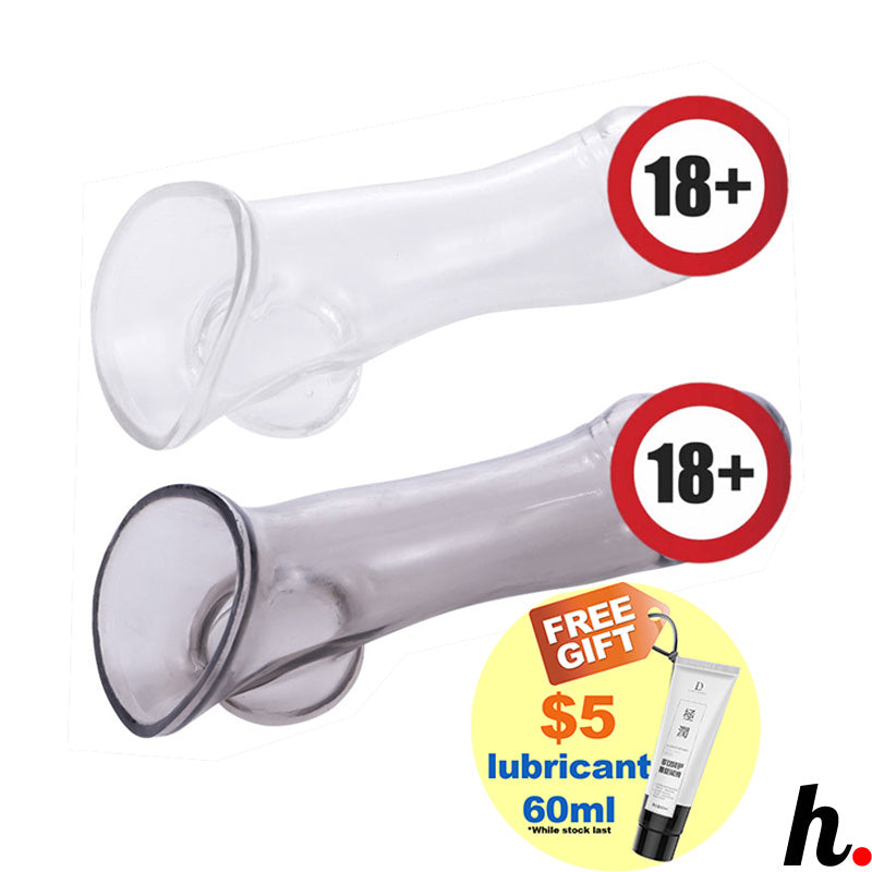 Penis Cock Sleeve Extension Silicon ABS Sex Toys