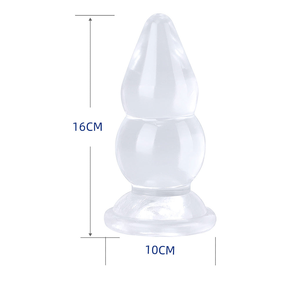 HUGE Anal Plug Butt Plug Gourd Shape Dildo With Suction Cup Erotic Soft Jelly Sex Toys Singapore