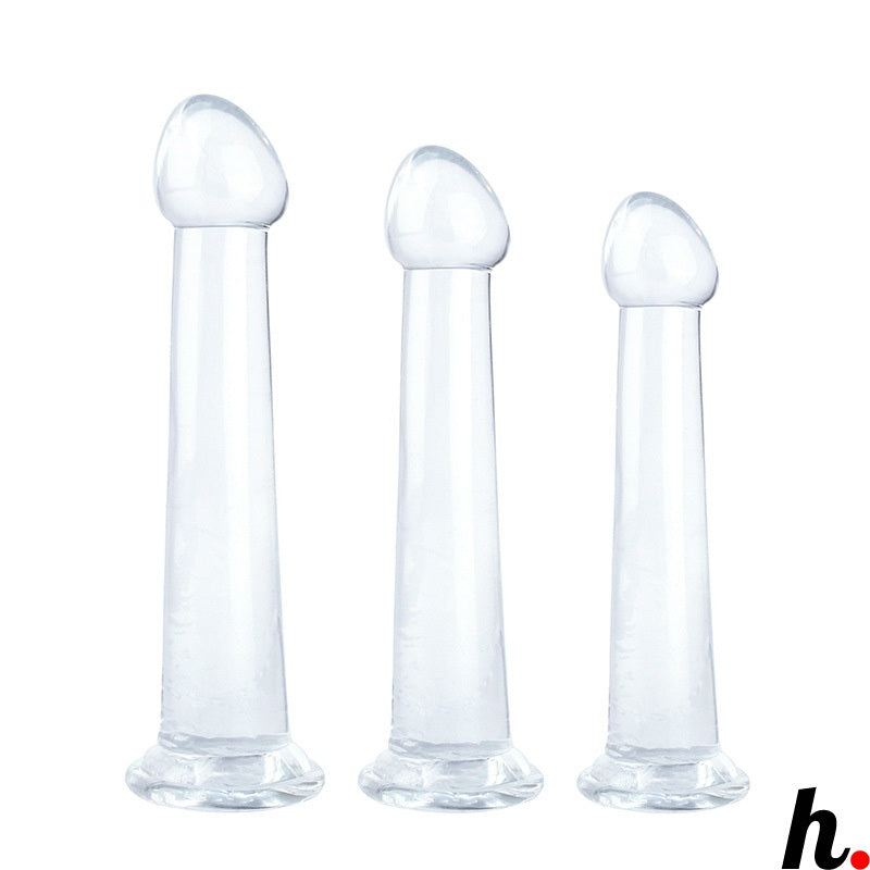 3 Colour Dildo Anal Plug Smooth Surface Soft Jelly with Suction Cup