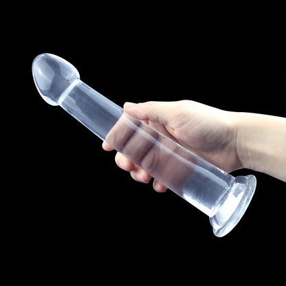 3 Colour Dildo Anal Plug Smooth Surface Soft Jelly with Suction Cup