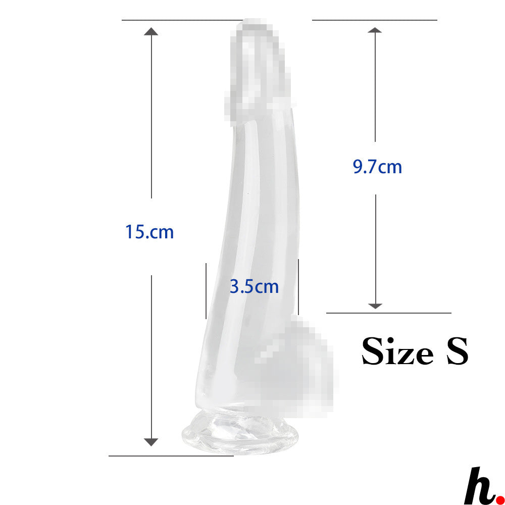 Transparent Dildo XXLarge Realistic Erotic Soft Jelly Dildo Suction Cup Dildo