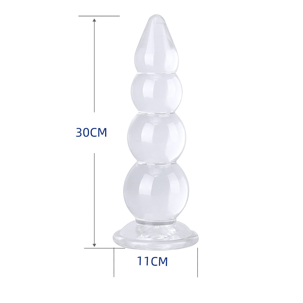 HUGE Anal Plug Butt Plug Gourd Shape Dildo With Suction Cup Erotic Soft Jelly Sex Toys Singapore