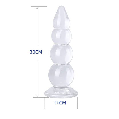 HUGE Anal Plug Butt Plug Gourd Shape Dildo With Suction Cup Erotic Soft Jelly Sex Toys Singapore