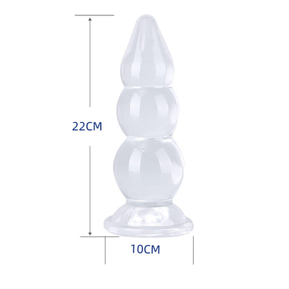 HUGE Anal Plug Butt Plug Gourd Shape Dildo With Suction Cup Erotic Soft Jelly Sex Toys Singapore