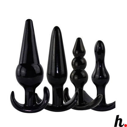 4 in One Anal Plug Butt Plug Erotic Soft Jelly Outdoor Excitement Style Sex Toys Singapore