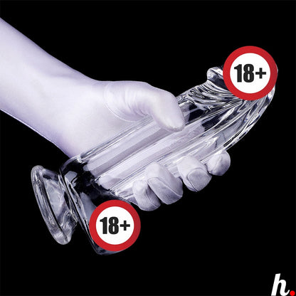 HUGE Transparent Soft Jelly Dildo with Large Suction Cup