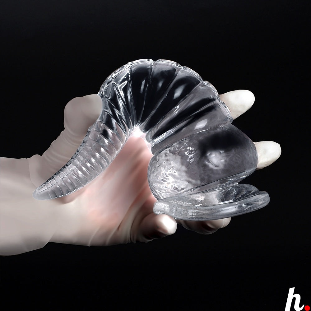 HUGE OctopusTransparent Soft Jelly Anal Plug Butt Plug with Large Suction Cup