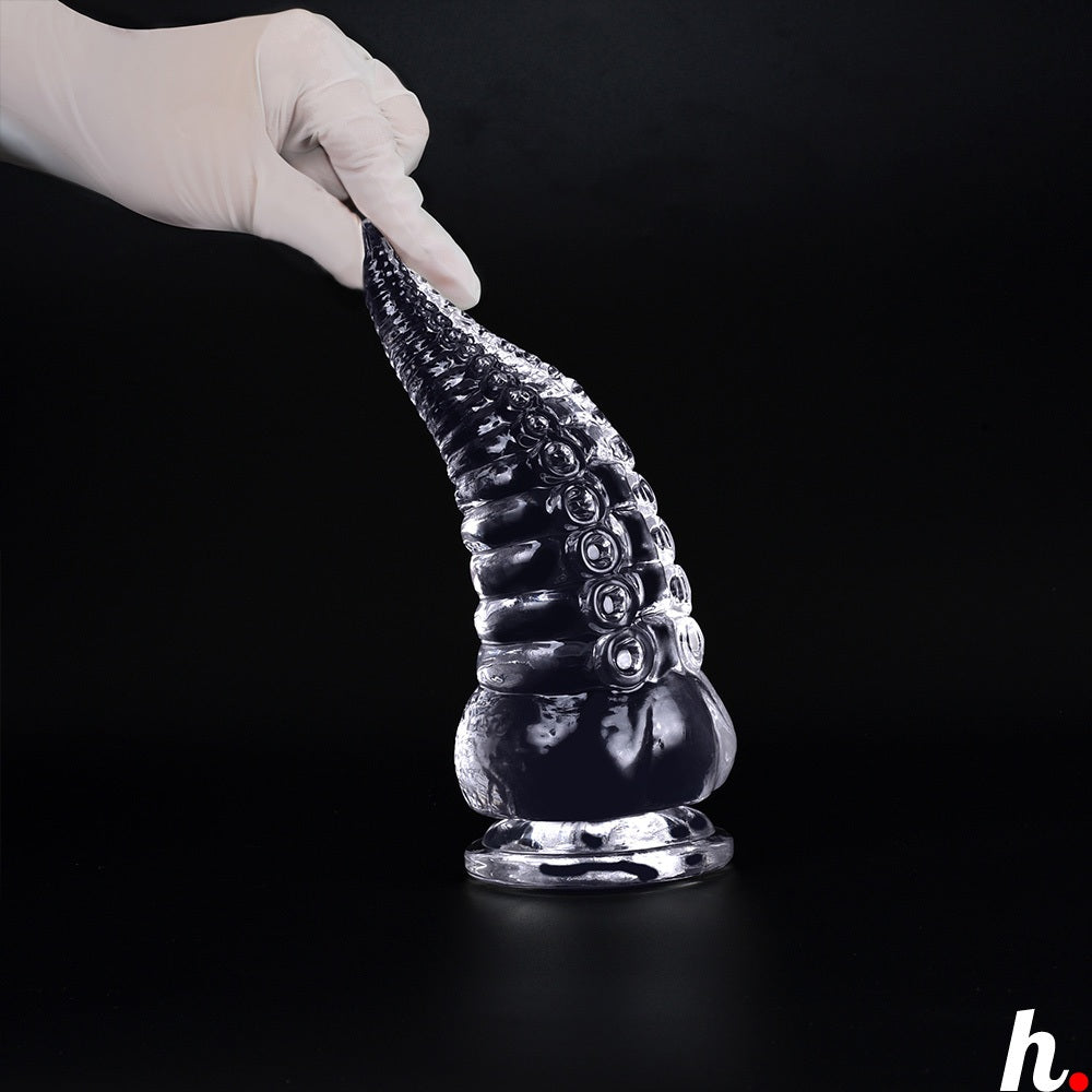 HUGE OctopusTransparent Soft Jelly Anal Plug Butt Plug with Large Suction Cup